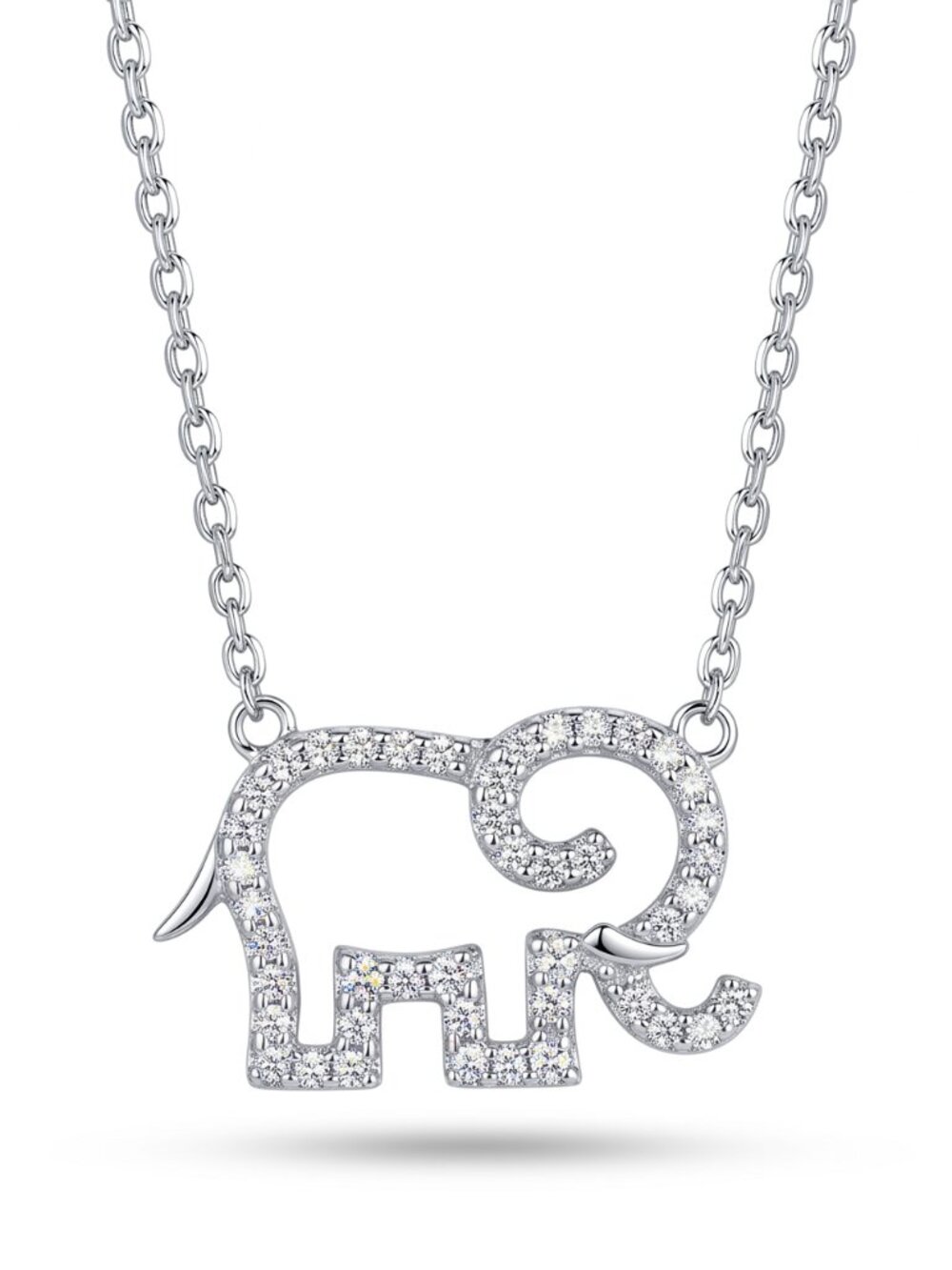 Boho Elephant Necklace - 925 Sterling Silver Charmed Aroma African Elephant